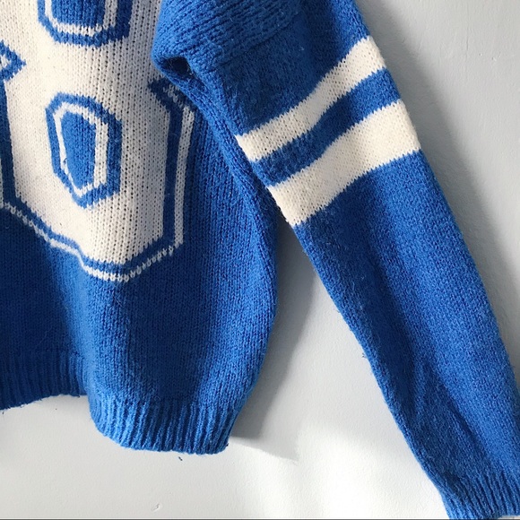 Forever 21 Blue Jersey Sweater - Picture 3 of 4